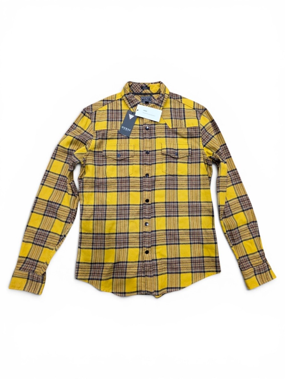 Guess Men's Canopy Plaid Western Shirt